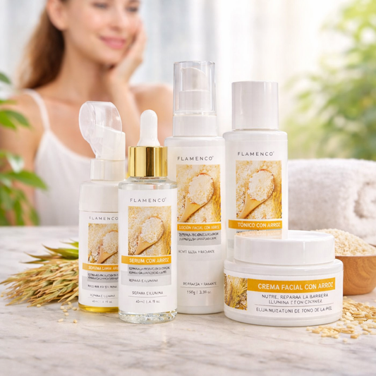 Skin Care Set de Arroz – Rutina Facial Iluminadora y Nutritiva